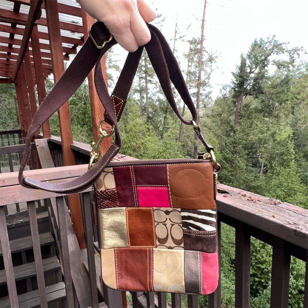 COACH VINTAGE Signature Patchwork Crossbody/Shoulder Bag Limited Edition AUTHNTC - Picture 2 of 13